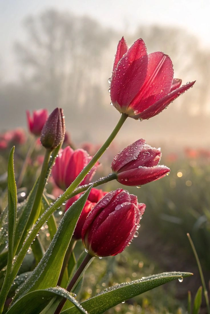 Ý nghĩa của hoa tulip đại diện cho sự thanh tao và sang trọng