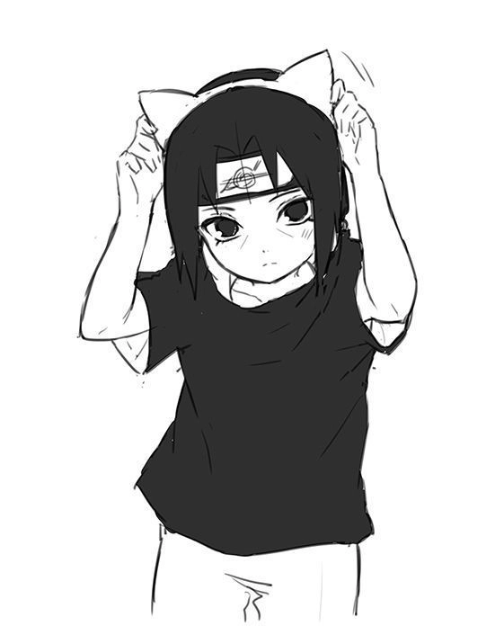 Avatar itachi cổ điển từ ảnh itachi đen trắng cực nghệ