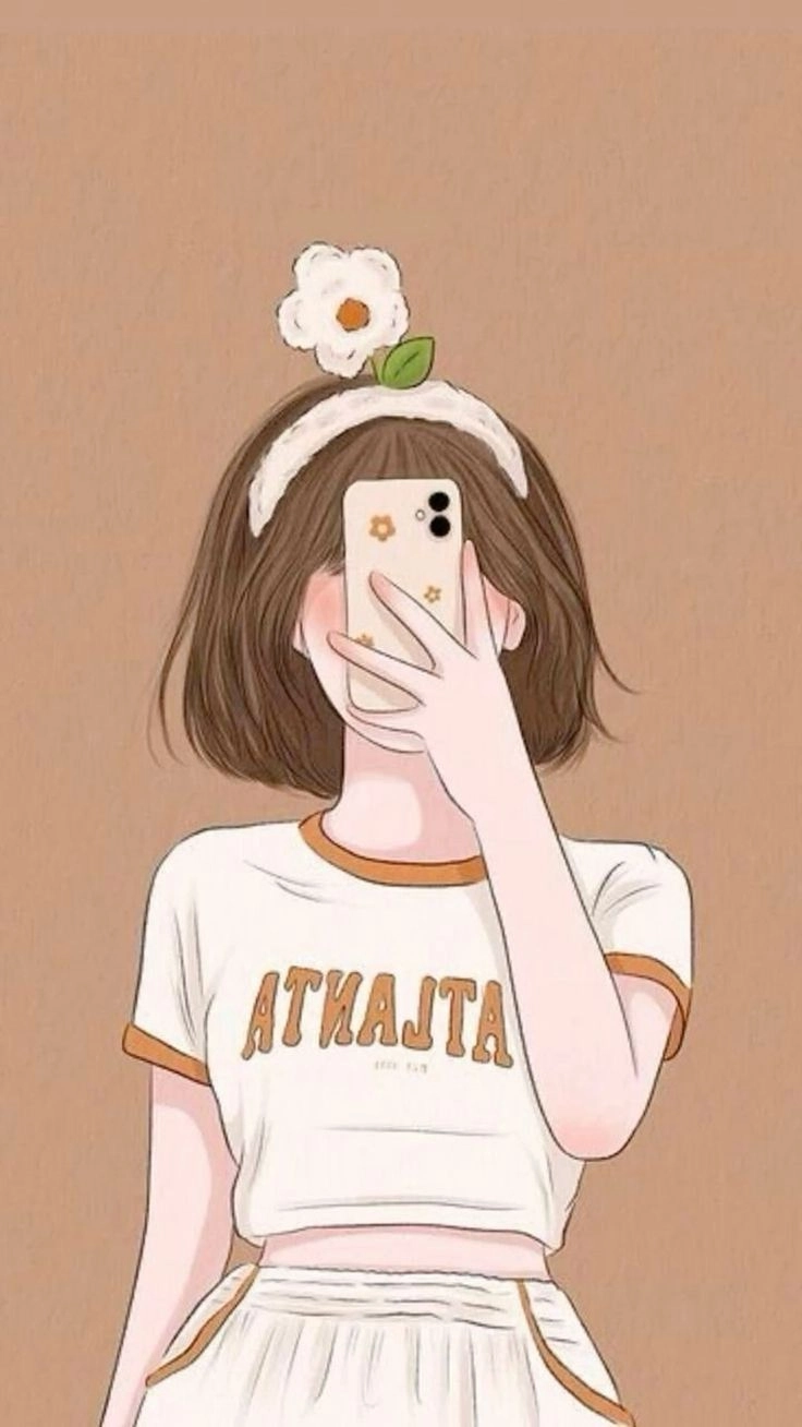 avatar nữ che mặt đầy nét thu hút