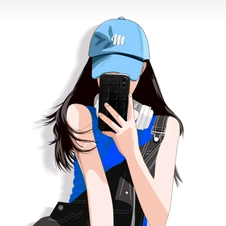 avatar nữ che mặt che nhẹ thần bí