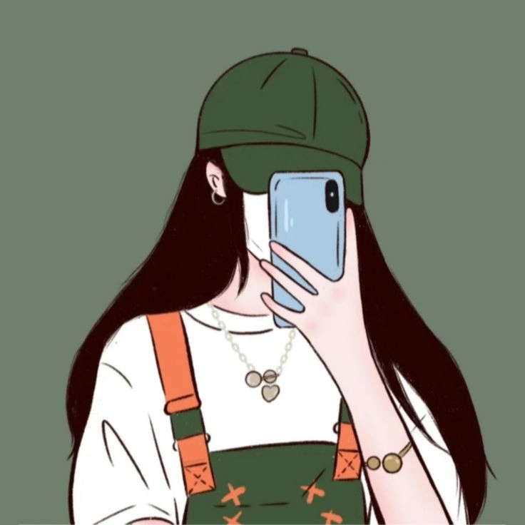 avatar nữ che mặt đơn giản thu hút