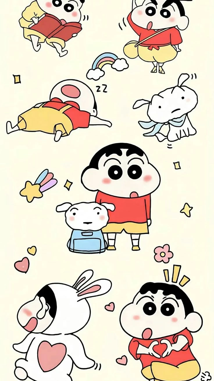 Cartoon ngộ nghĩnh avatar Shin cute dành cho fan yêu thích hoạt hình