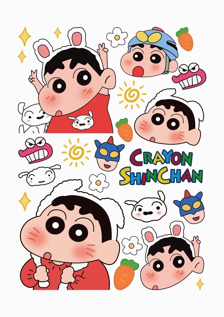 Lầy lội đôi avatar Shin cute phù hợp cho bạn bè chung sở thích