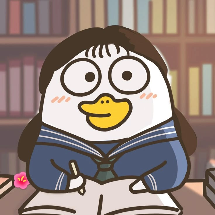 Đổi gió với hình nền con vịt trắng cute siêu đáng yêu