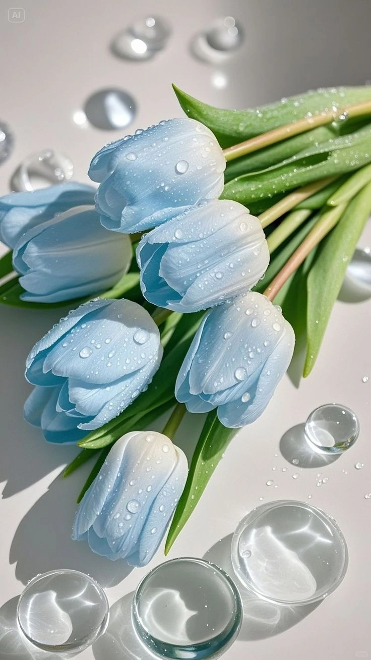 Đậm chất lãng mạn cùng ảnh hoa màu xanh dương