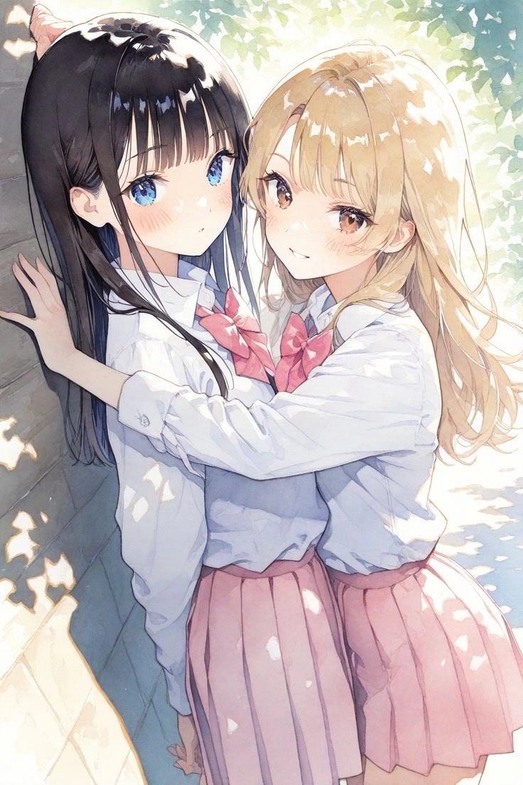 Hình ảnh anime cặp avatar đôi bạn thân nữ cute không thể bỏ lỡ cho fan anime