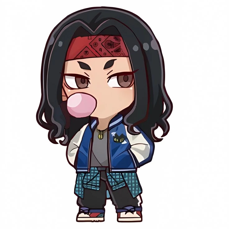Chibi Revengers Baji mang đậm nét tinh nghịch dễ thương