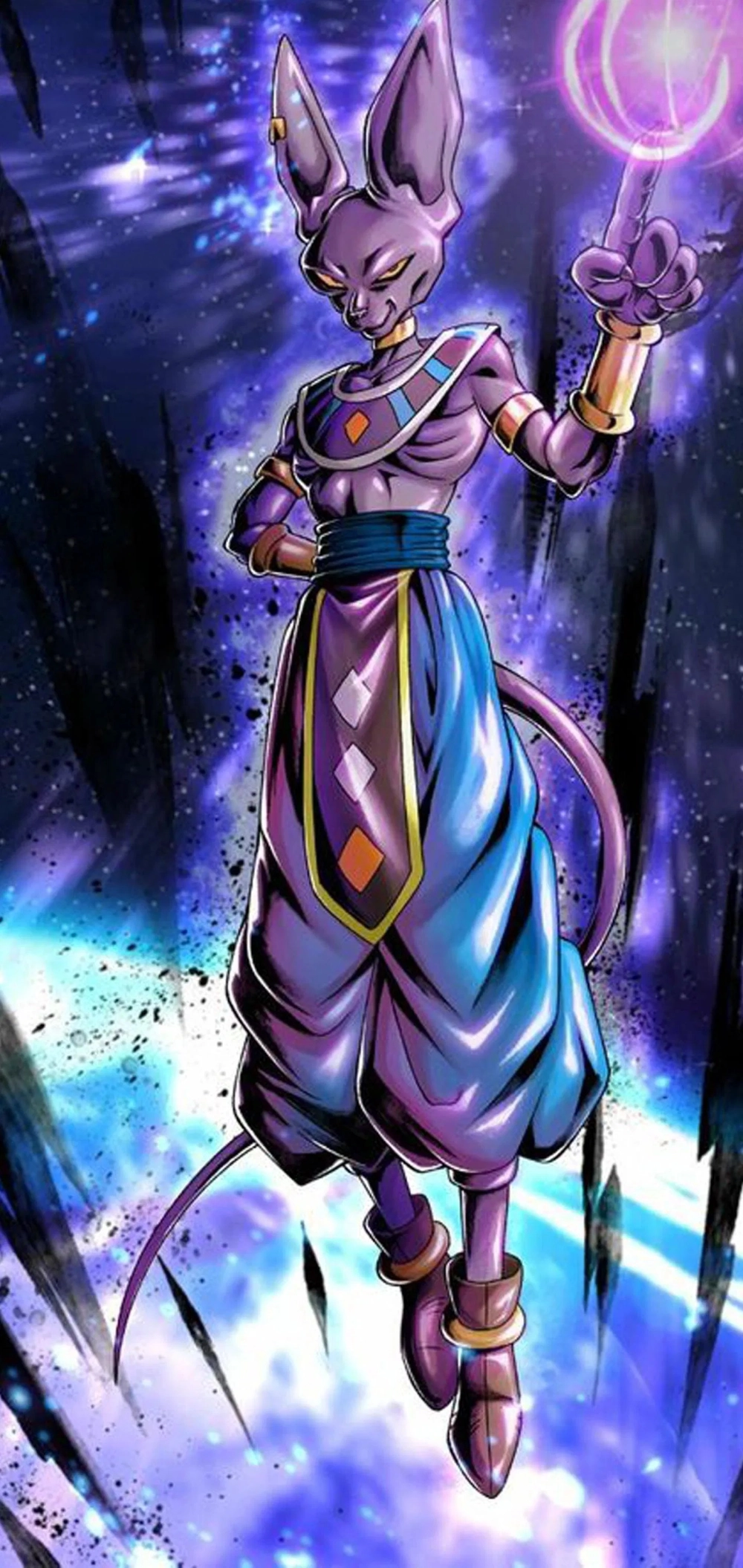Beerus Sama người đứng đầu trong thế giới thần linh Dragon Ball