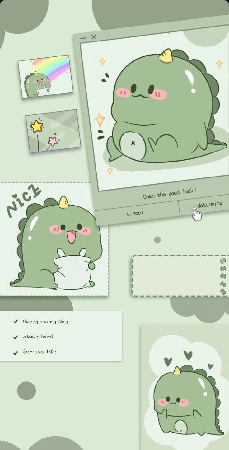 Top trend với hình con khủng long cute