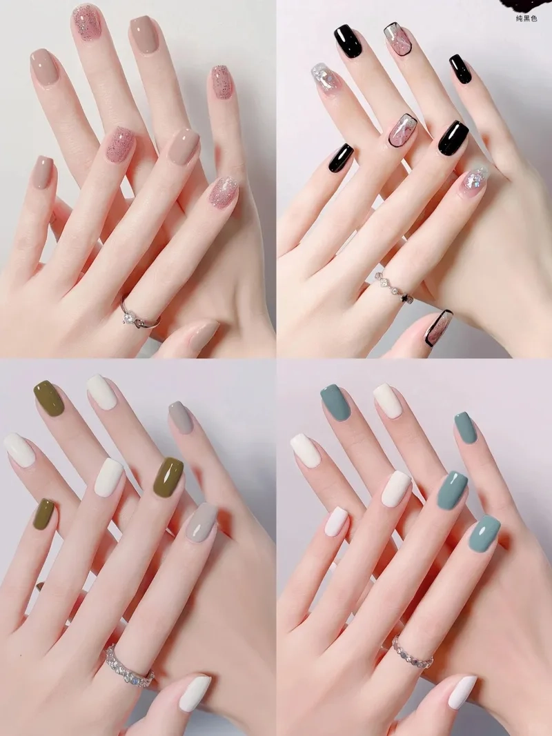 Bộ nail đơn giản đẹp nàng có thể tự làm tại nhà