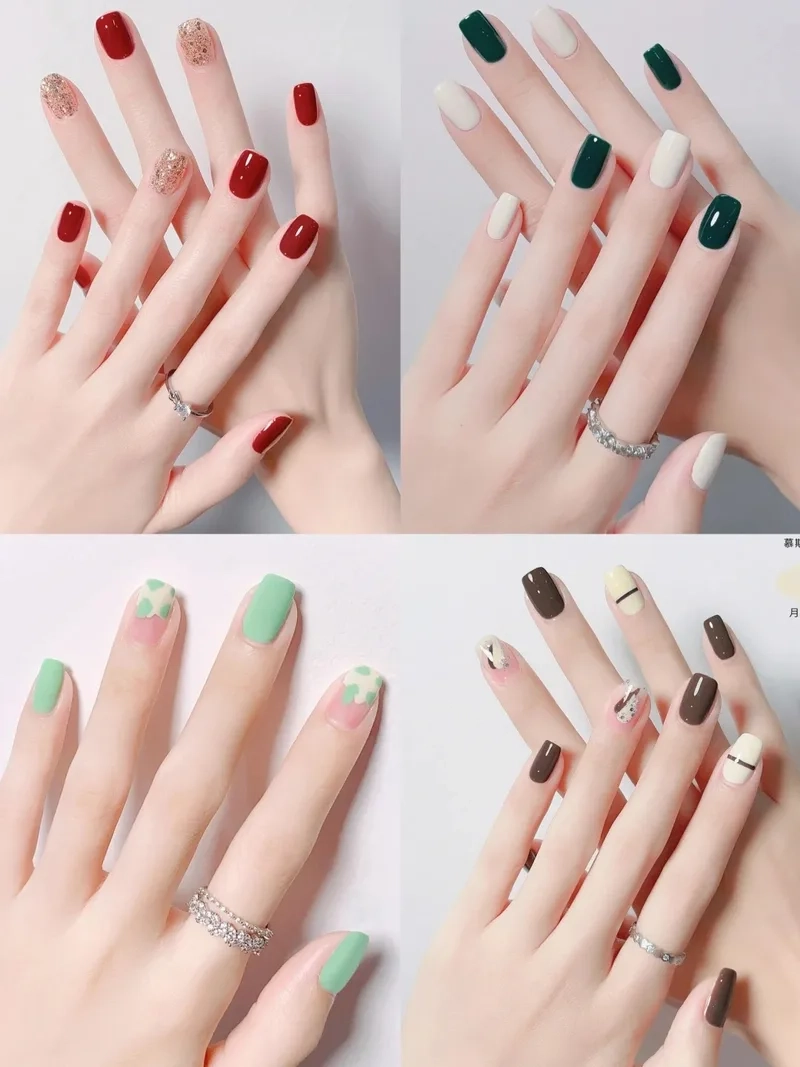 Bộ nail đẹp nhẹ nhàng phù hợp cho nàng yêu sự dịu dàng