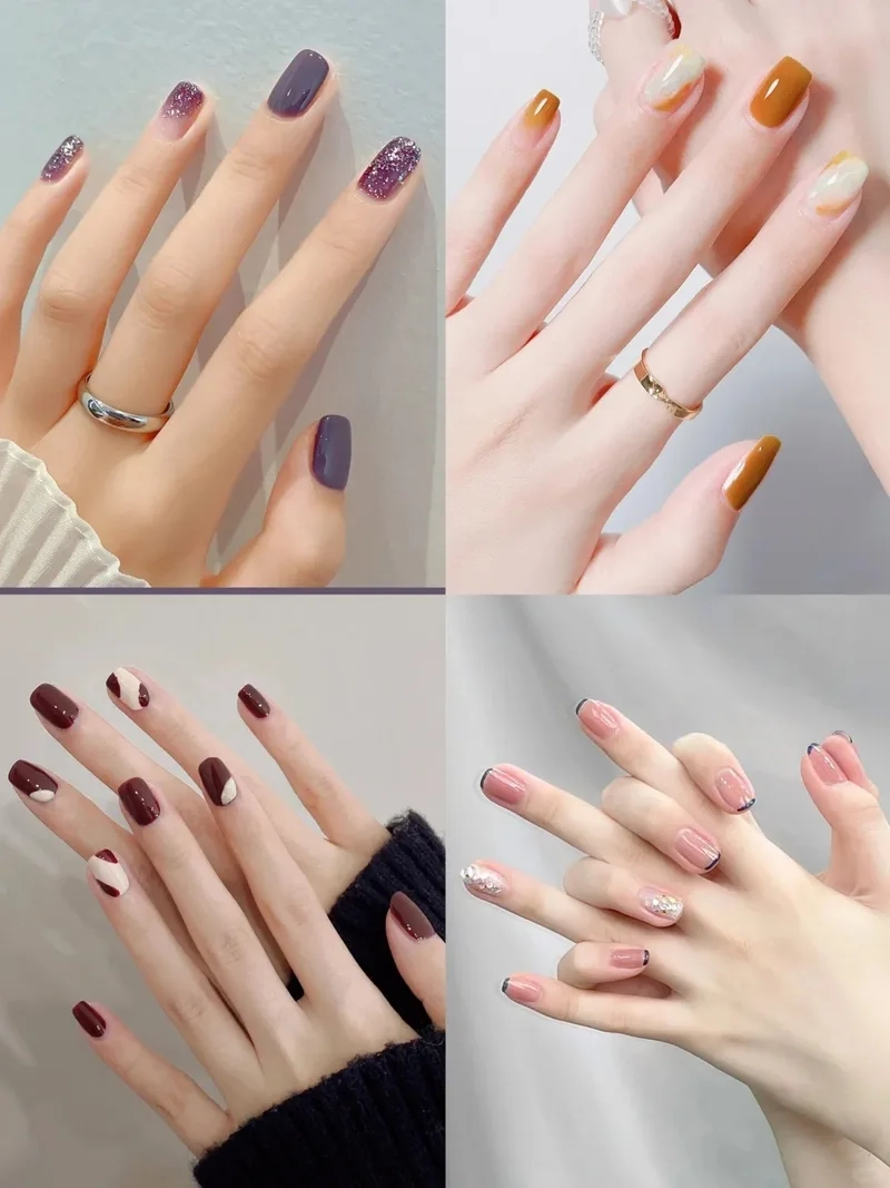 Bộ nail đẹp đơn giản giúp nàng luôn nổi bật