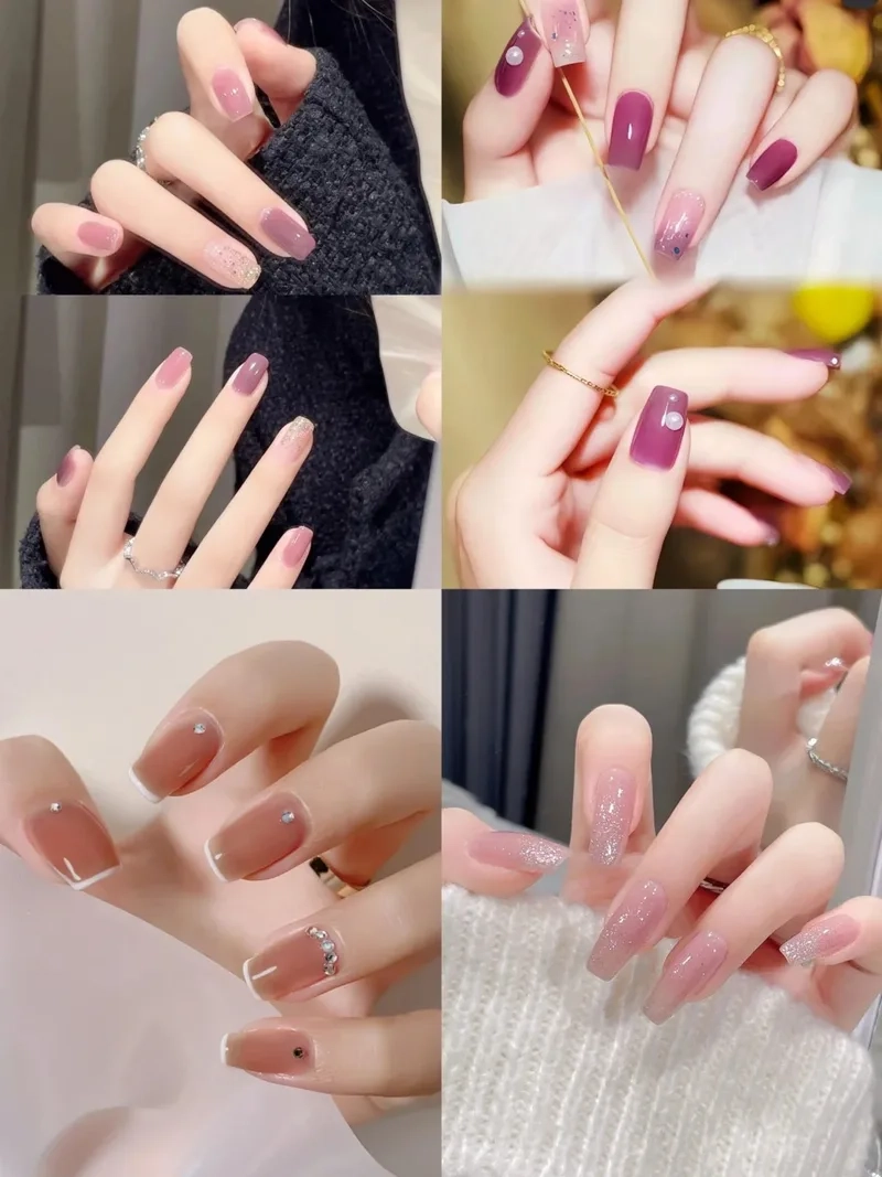 Nail cô dâu đơn giản nhưng vẫn cực kỳ sang trọng