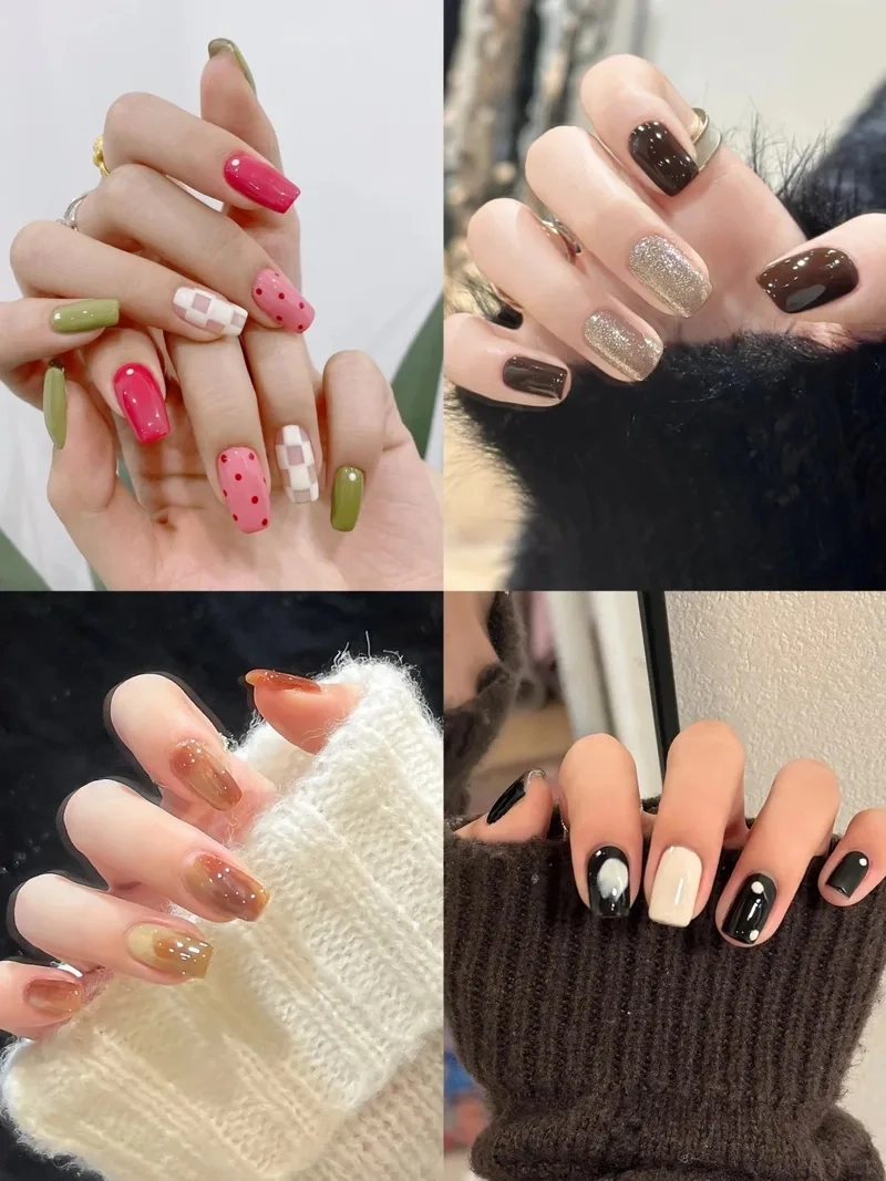 Kiểu móng đẹp đơn giản giúp nàng thêm nổi bật