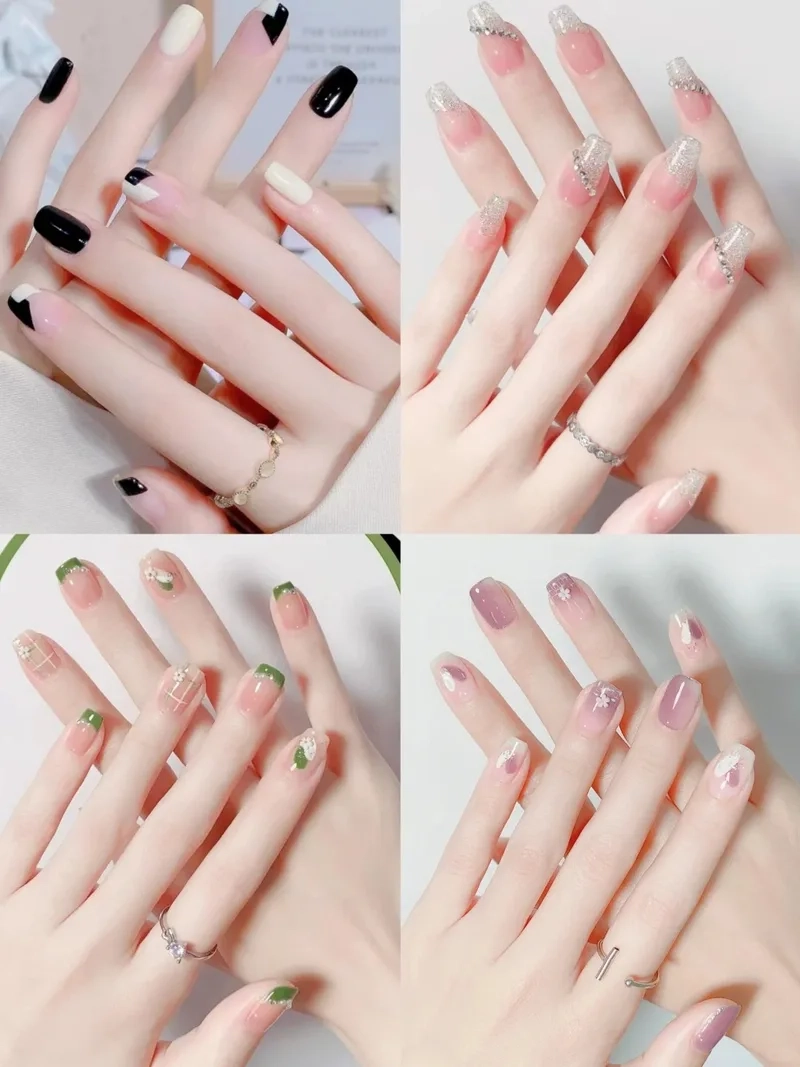 Kiểu sơn móng tay đơn giản nàng có thể tự làm tại nhà