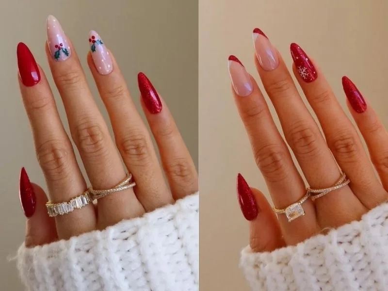 Mẫu nail nhọn đơn giản giúp đôi tay thêm nổi bật