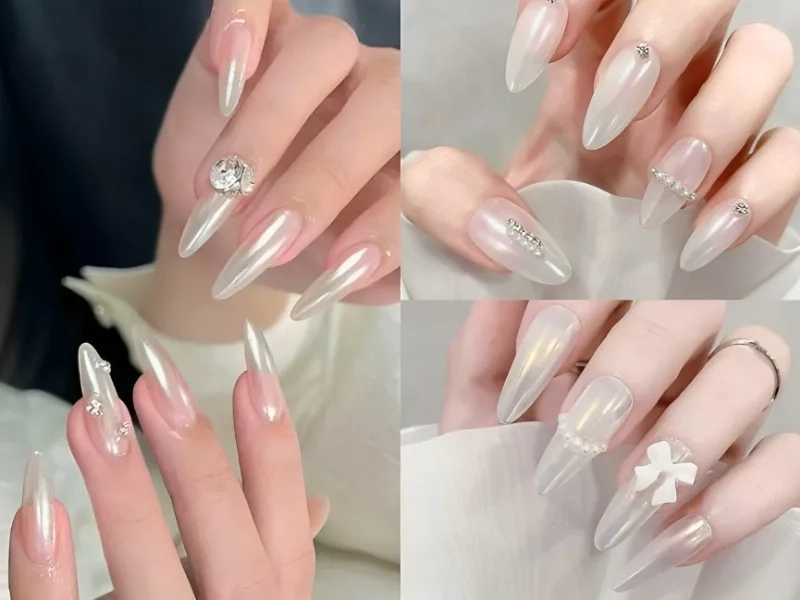 Mẫu móng tay nhọn đơn giản phù hợp với mọi phong cách