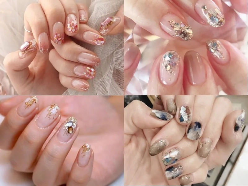 Nail xà cừ đơn giản nhưng vẫn cực kỳ sang trọng
