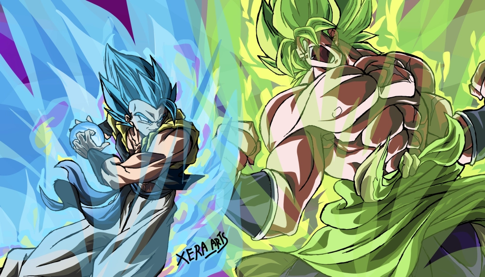 Manga Gogeta vs Broly đối đầu kinh điển trong các trang truyện tranh Dragon Ball