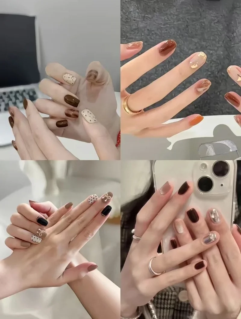 Gợi ý các mẫu móng tay màu thạch cho nàng nữ tính