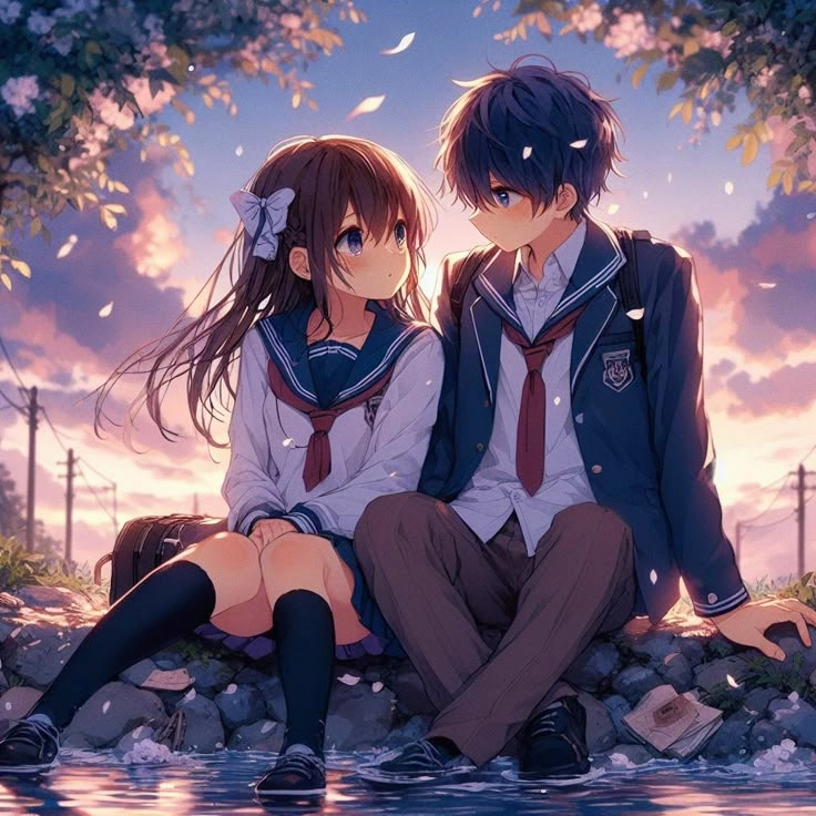 Tổng hợp ảnh anime yêu nhau cute cho avatar tình yêu
