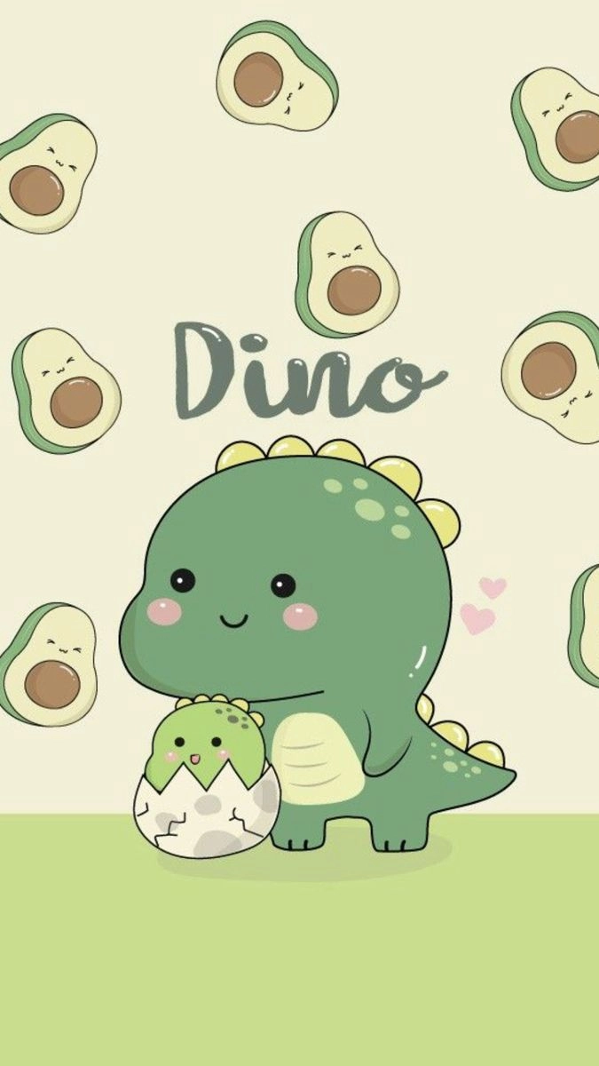 Cute chibi avatar khủng long tạo điểm nhấn đáng yêu cho ảnh đại diện