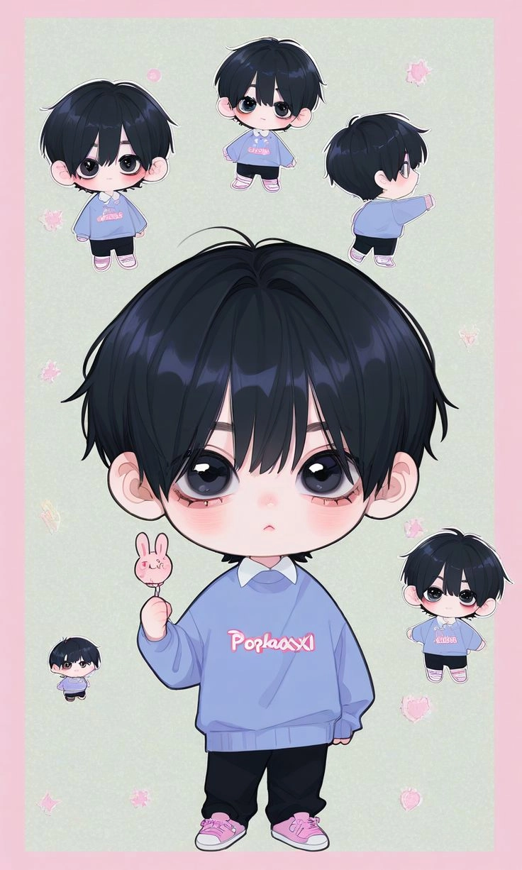 Avatar chibi nam buồn nhẹ nhàng, sâu lắng và đầy cảm xúc