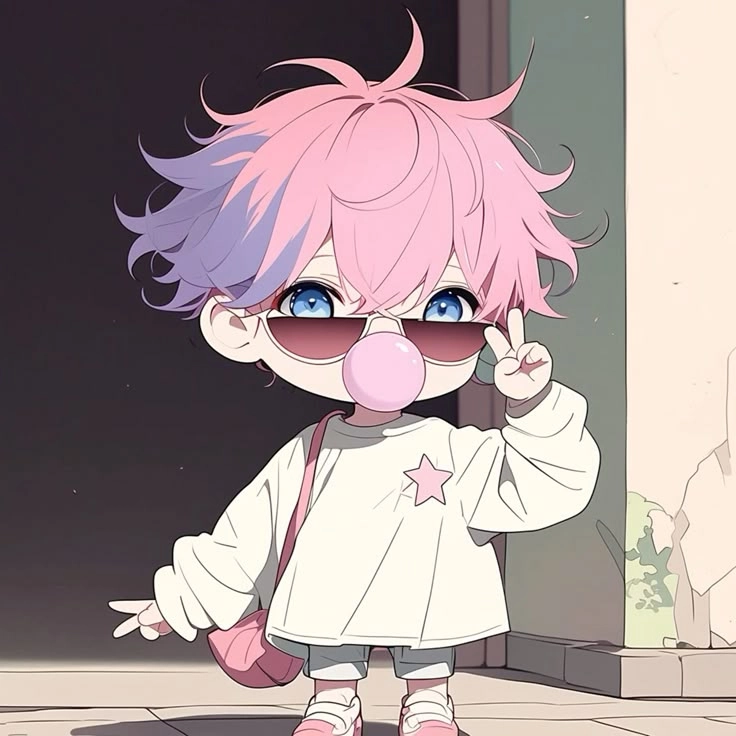 Hình avatar nam cute chibi dễ thương nhưng vẫn giữ nét mạnh mẽ