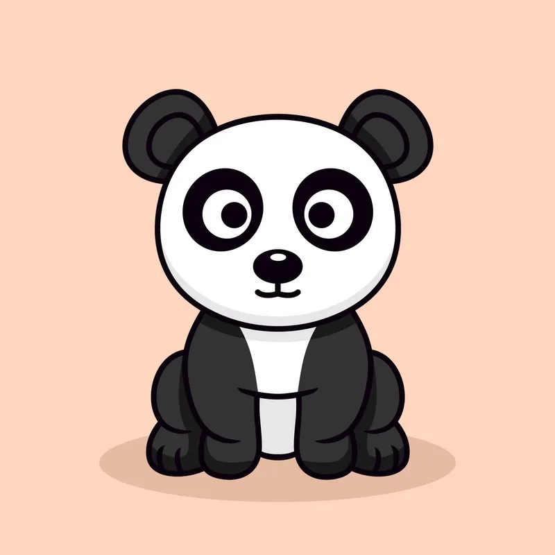 Ảnh nền cực đỉnh với hình gấu trúc chibi cute độc lạ