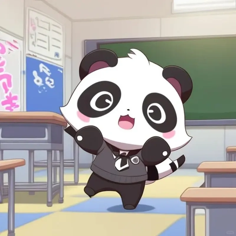 Siêu phẩm ảnh chibi panda cute khiến bạn cười mãi không thôi
