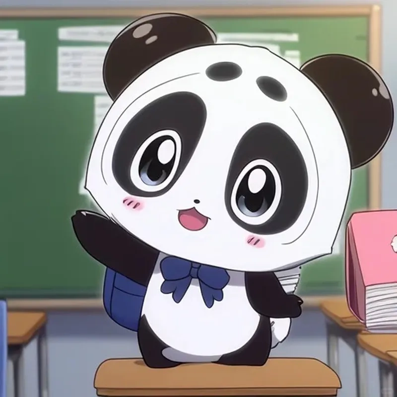 Tải ngay ảnh chibi panda png để làm sticker cực yêu