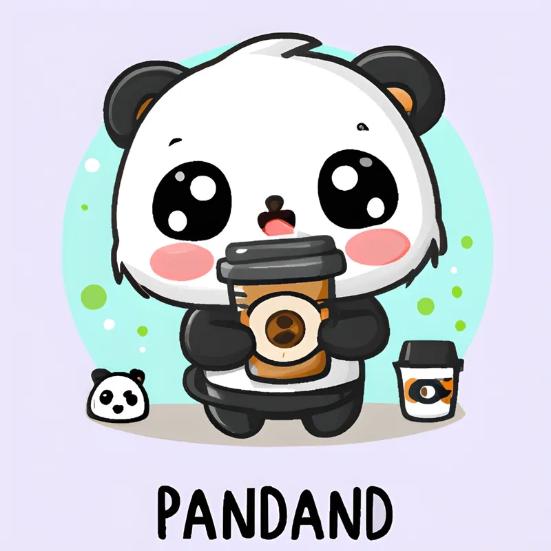 Tận hưởng ngày mới cùng cute chibi panda bear siêu đáng yêu