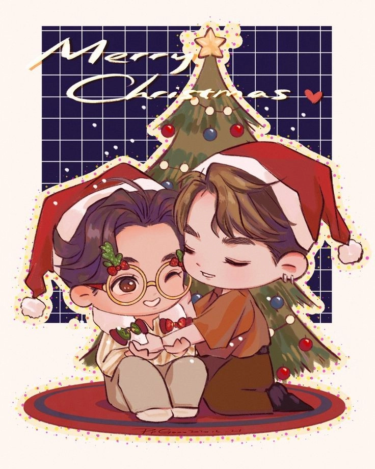 Ảnh Giáng sinh chibi ngộ nghĩnh và đáng yêu cho mùa Noel thêm sinh động