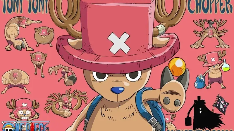 Chopper drawing hình vẽ đáng yêu của Chopper với nhiều cảm xúc