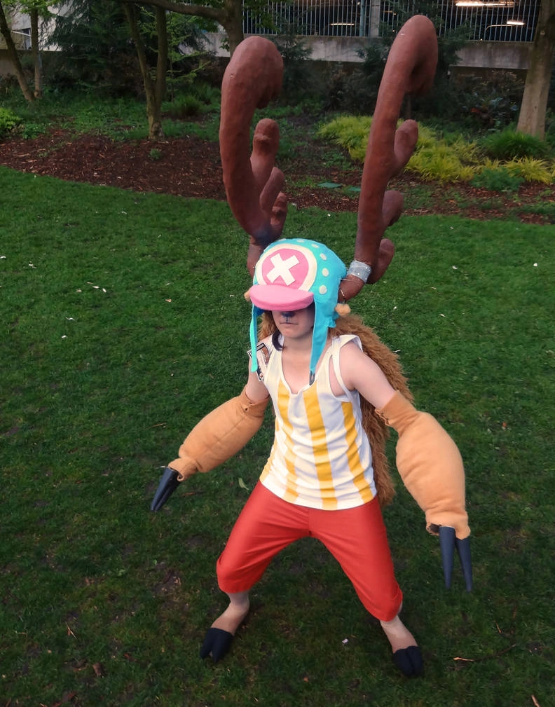 Chopper cosplay dễ thương với chiếc mũ đặc trưng của bác sĩ