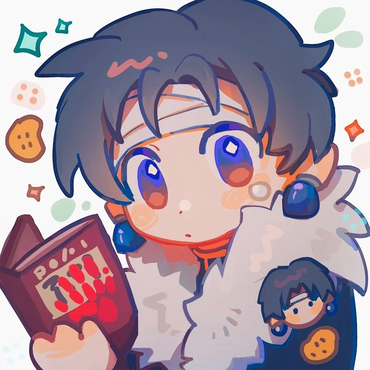 Chrollo chibi tuy nhỏ nhắn nhưng vẫn giữ nét lạnh lùng khó cưỡng