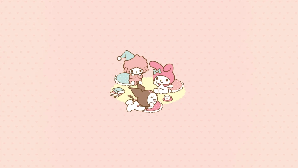 Không thể rời mắt khỏi hình nền Kuromi và Melody và Cinnamoroll anime