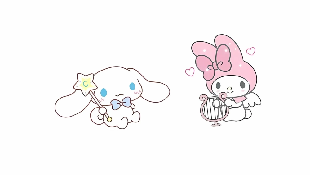 Ngọt ngào như truyện tranh với hình nền Cinnamoroll và Melody