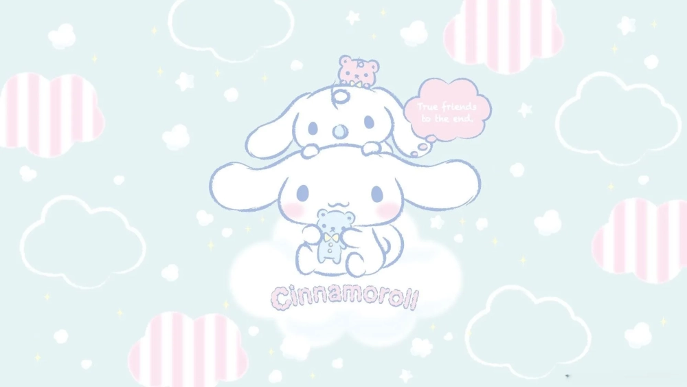 Trang trí thiết bị của bạn với laptop Cinnamoroll hình nền máy tính