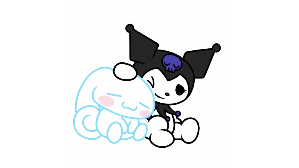 Bộ đôi siêu đáng yêu đổ bộ hình nền máy tính Cinnamoroll và Kuromi