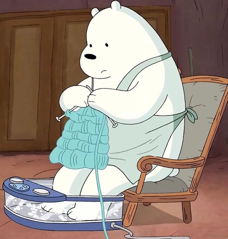Cưng hết nấc với gấu trắng hoạt hình cute siêu đáng yêu