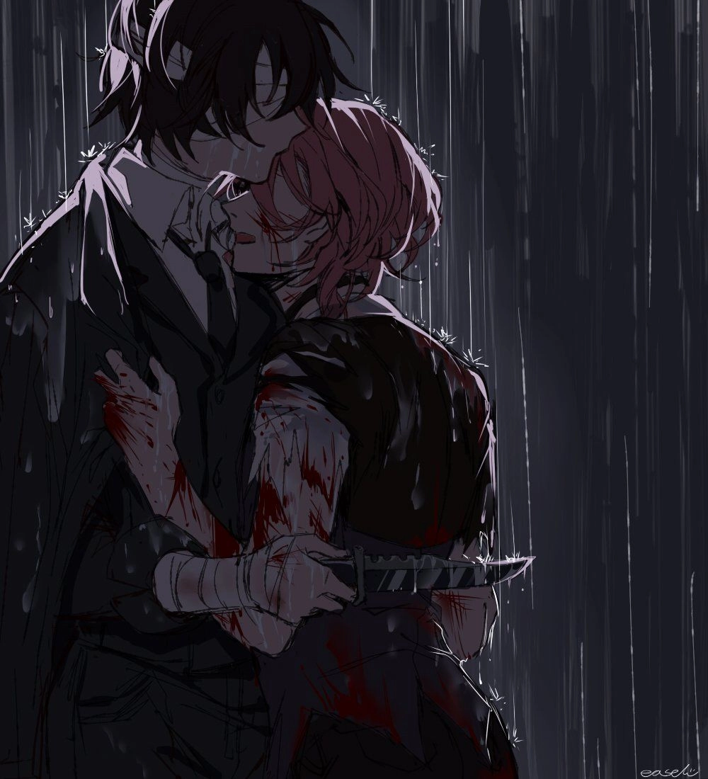 Dazai x Chuuya chibi phiên bản mini siêu dễ thương