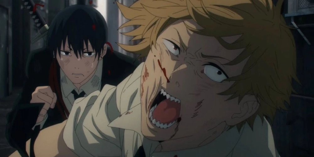 Makima x Denji marble art hình ảnh tuyệt đẹp giữa Denji và Makima