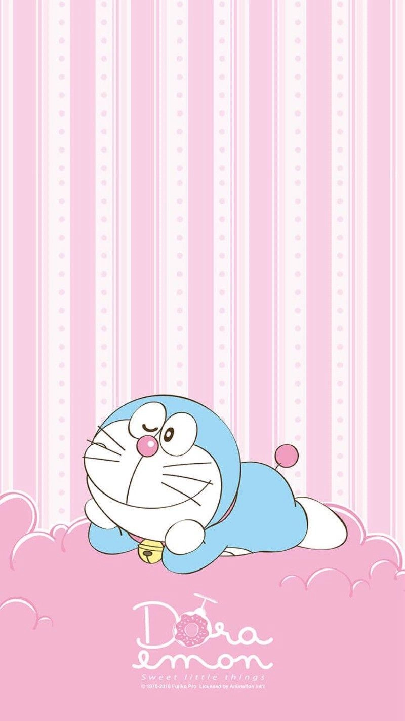 Hình vẽ Doraemon chibi cute thích hợp làm sticker hoặc avatar