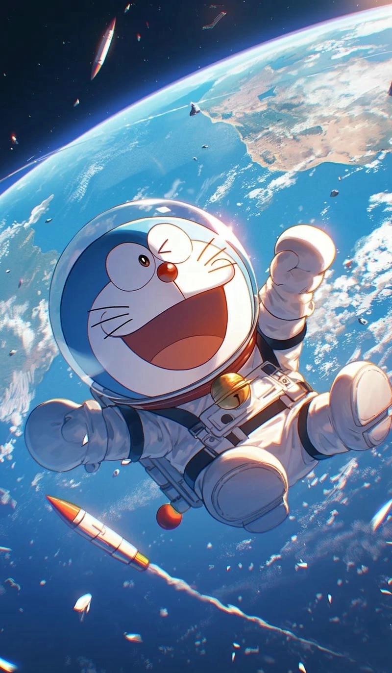 Doraemon ngầu trở thành hình ảnh đậm chất anime trong bộ sưu tập