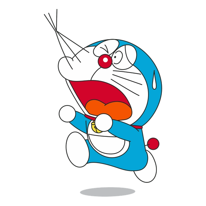 Hình ảnh Doremon cute dễ vẽ phù hợp cho các bé học tô màu