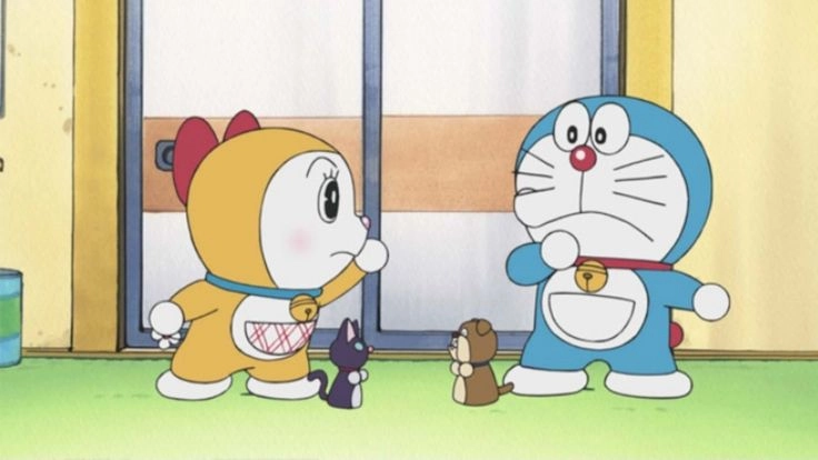 Doraemon và Doraemi cùng nhau chia sẻ những câu chuyện đầy thú vị và hài hước