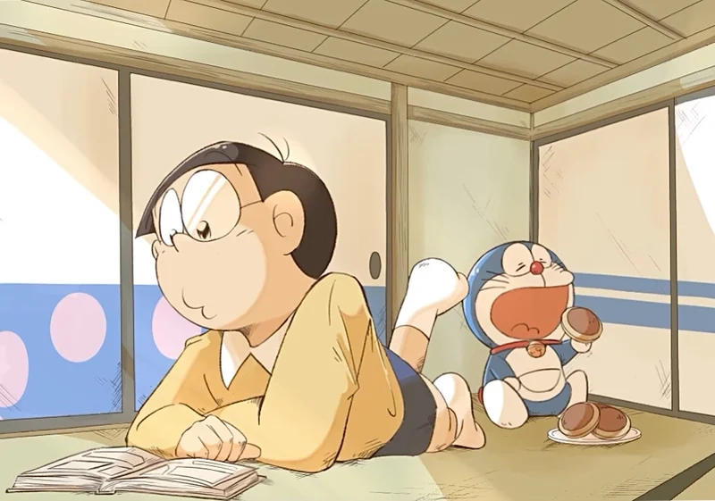 Hình của Doraemon và Nobita lung linh trong từng chi tiết hoạt hình