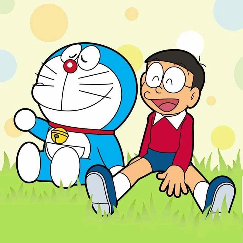 Hình ảnh Doremon và Nobita cute khiến ai nhìn cũng thấy vui