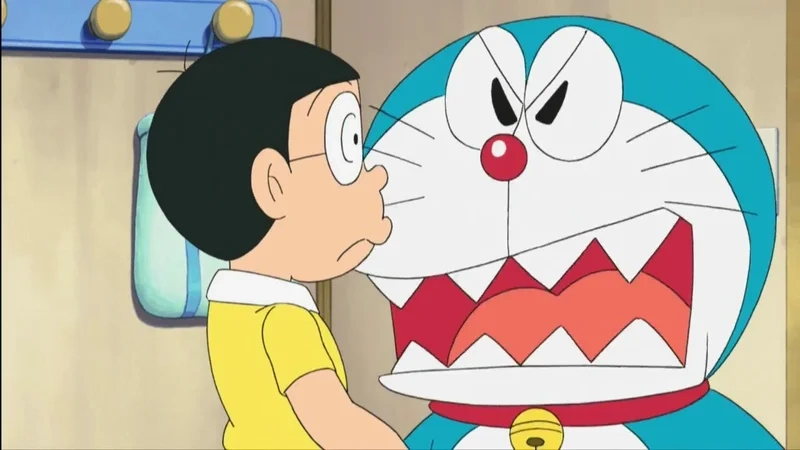 Hình ảnh của Doraemon và Nobita được yêu thích trên mạng xã hội